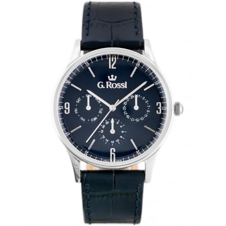 G. ROSSI WATCH - 10737A-6F1 (zg258e) blue/silver + BOX