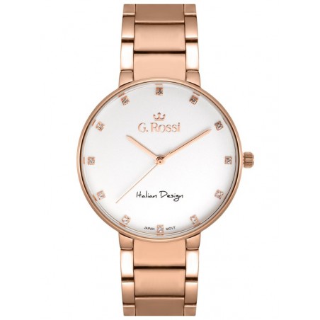 G. ROSSI WATCH - 11155B2-3D3 (zg784e) r.gold + BOX