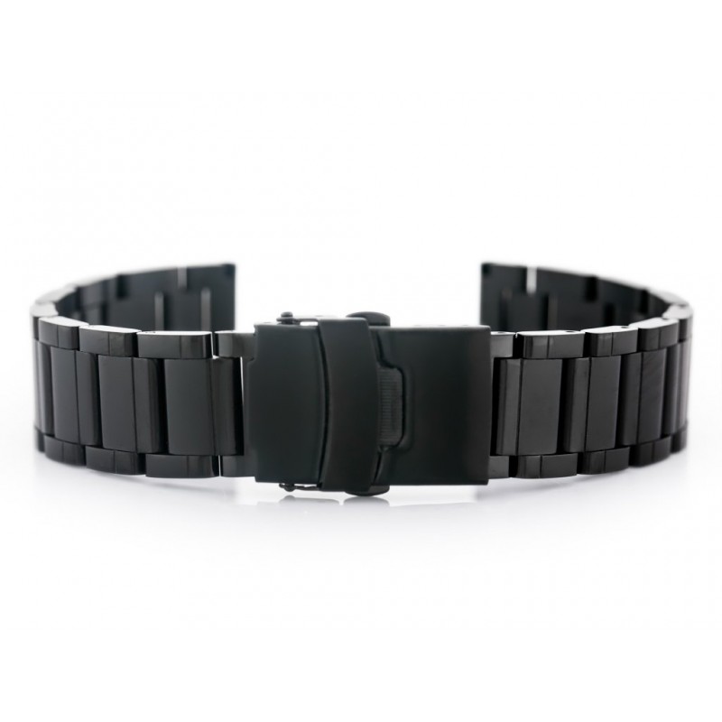 Pacific Model 10 solid bracelet - black 18mm  Bransoleta Pacific Model 10 solid - czarna 18mm