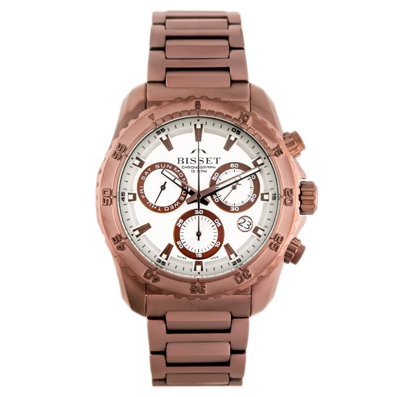 MEN'S WATCH BISSET BSDF16 - TITAN (zb085c)  ZEGAREK MĘSKI BISSET BSDF16 - TYTANOWY (zb085c)