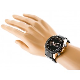 NAVIFORCE MEN'S WATCH - NF9146S (zn089c) - black/rosegold + BOXZEGAREK MĘSKI NAVIFORCE - NF9146S (zn089c) - black/rosegold + BOX
