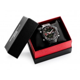NAVIFORCE MEN'S WATCH - NF9146S (zn089c) - black/rosegold + BOXZEGAREK MĘSKI NAVIFORCE - NF9146S (zn089c) - black/rosegold + BOX
