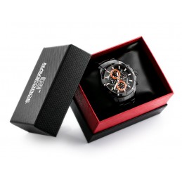 NAVIFORCE MEN'S WATCH - NF9149 (zn090a) black / orange + BOXZEGAREK MĘSKI NAVIFORCE - NF9149 (zn090a) black / orange + BOX