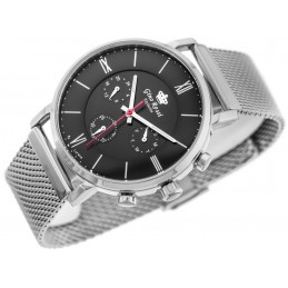 G. ROSSI WATCH - E-6182B-1C1 - EXCLUSIVE (zg284b) + BOXZEGAREK MĘSKI GINO ROSSI - E-6182B-1C1 - EXCLUSIVE (zg284b) + BOX