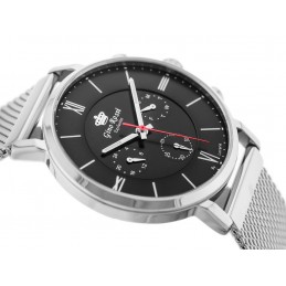 G. ROSSI WATCH - E-6182B-1C1 - EXCLUSIVE (zg284b) + BOXZEGAREK MĘSKI GINO ROSSI - E-6182B-1C1 - EXCLUSIVE (zg284b) + BOX