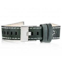 W25 leather watch strap - gray - 20mmPasek skórzany do zegarka W25 - szary - 20mm