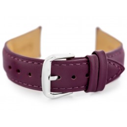 W94 leather watch strap - purple - 16mmPasek skórzany do zegarka W94 - fioletowy - 16mm