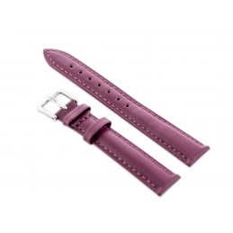 W94 leather watch strap - purple - 16mmPasek skórzany do zegarka W94 - fioletowy - 16mm