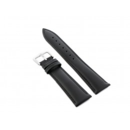 W94 leather watch strap - black - 12mmPasek skórzany do zegarka W94 - czarny - 12mm