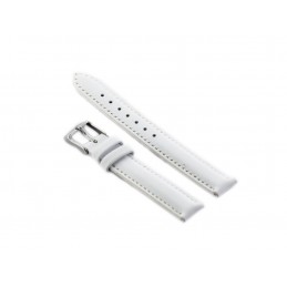W46 leather watch strap - white - 14mmPasek skórzany do zegarka W46 - biały - 14mm