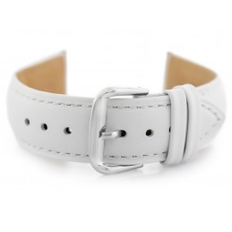 W94 leather watch strap - white - 14mmPasek skórzany do zegarka W94 - biały - 14mm