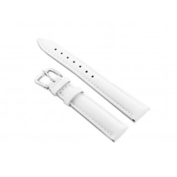 W94 leather watch strap - white - 20mmPasek skórzany do zegarka W94 - biały - 20mm