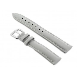 W94 leather watch strap - gray - 18mmPasek skórzany do zegarka W94 - siwy - 18mm