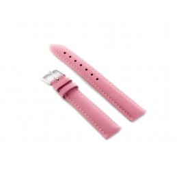 W94 leather watch strap - pink - 14mmPasek skórzany do zegarka W94 - różowy - 14mm