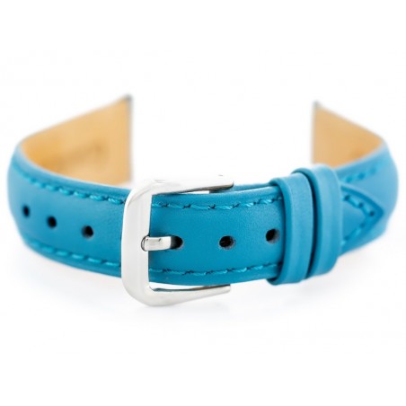 W94 leather watch strap - light blue - 18mm