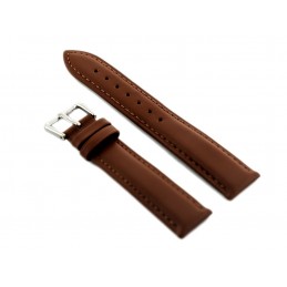 W94 leather watch strap - dark brown - 16mmPasek skórzany do zegarka W94 -  ciemny brąz - 16mm