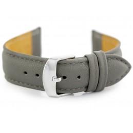 W83L leather watch strap - gray - 16mmPasek skórzany do zegarka W83L - szary - 16mm
