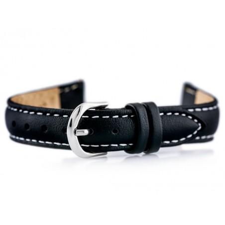 BISSET BS-203 leather watch strap - 12mm