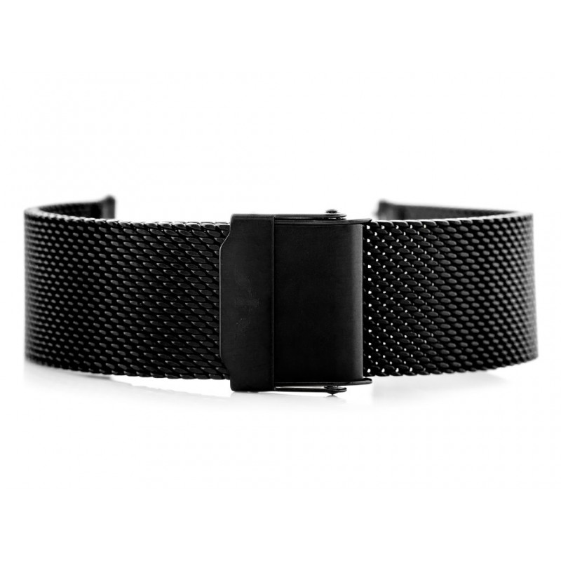Bisset bracelet (bb009e) - black 14mm  Bransoleta Bisset (bb009e) - czarna 14mm