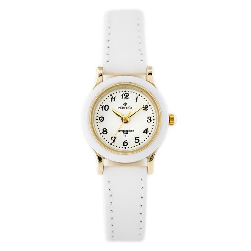 ZEGAREK KOMUNIJNY DZIECIĘCY PERFECT LP195-02 biały + BOX  ZEGAREK DZIECIĘCY PERFECT - KOMUNIJNY - biały (zp812a)