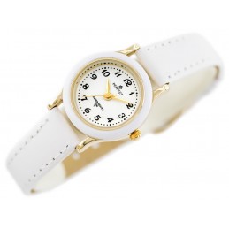 ZEGAREK KOMUNIJNY DZIECIĘCY PERFECT LP195-02 biały + BOXZEGAREK DZIECIĘCY PERFECT - KOMUNIJNY - biały (zp812a)