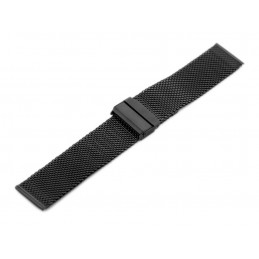 Pacific M8 bracelet - HQ mesh - black 22mmBransoleta Pacific M8 - siatka HQ - czarna 22mm