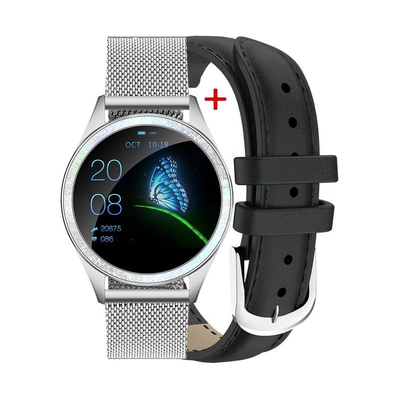 SMARTWATCH G. Rossi G.RSWBF2-3C1-2 silver/black + dodatkowy PASEK (sg002b)  SMARTWATCH Gino Rossi -  silver/black + dodatkowy PASEK(zg308b)