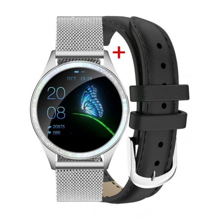 SMARTWATCH G. Rossi G.RSWBF2-3C1-2 silver/black + dodatkowy PASEK (sg002b)