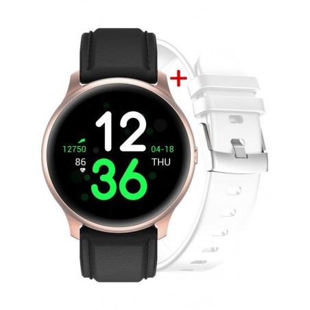 WOMEN'S SMARTWATCH G. Rossi G.RSF1-4C2-1 rosegold/black + extra PASSAGE (sg003b)