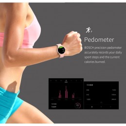 WOMEN'S SMARTWATCH G. Rossi G.RSF1-4C2-1 rosegold/black + extra PASSAGE (sg003b)SMARTWATCH Gino Rossi -  rosegold/black + dodatkowy PASEK (zg309b)