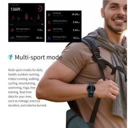 MEN'S SMARTWATCH G. Rossi G.RSWSF1-6F1-1 blue/black + extra PASSAGE (sg003d)SMARTWATCH Gino Rossi - blue/black + dodatkowy PASEK (zg309d)