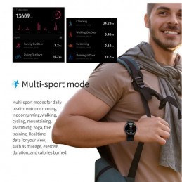 MEN'S SMARTWATCH G. Rossi G.RSWSF1-1A1-1 black + extra PASSAGE (sg003e)SMARTWATCH Gino Rossi - black + dodatkowy PASEK (zg309e)