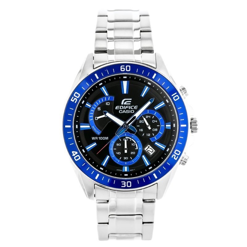 ZEGAREK MĘSKI CASIO EDIFICE EFR-552D-1A2 + BOX  ZEGAREK MĘSKI CASIO EDIFICE EFR-552D-1A2 - 10ATM (zd094b)