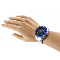 ZEGAREK MĘSKI CASIO EDIFICE EFR-552D-1A2 + BOXZEGAREK MĘSKI CASIO EDIFICE EFR-552D-1A2 - 10ATM (zd094b)