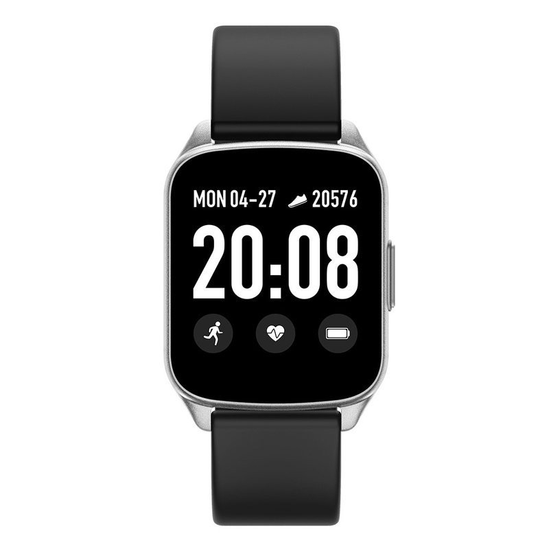SMARTWATCH UNISEX G. Rossi SW009-5 silver/black (sg004f)  SMARTWATCH Gino Rossi silver/black (zg311f)