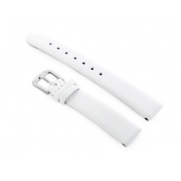 W76 leather watch strap - white - 14mmPasek skórzany do zegarka W76 - biały - 14mm