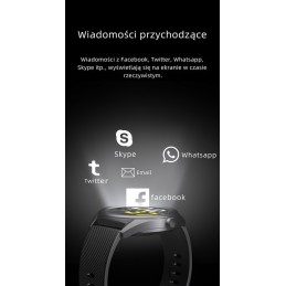 MEN'S SMARTWATCH G. Rossi SW012-4 gold/black + additional BRANSOLET (sg007d)SMARTWATCH Gino Rossi - gold/black + dodatkowa BRANSOLETA (zg315d)