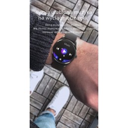 MEN'S SMARTWATCH G. Rossi SW012-5 gold/gray + additional BRANSOLET (sg007e)SMARTWATCH Gino Rossi - gold/gray + dodatkowa BRANSOLETA (zg315e)