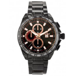 MEN'S WATCH G. ROSSI - BLUES (zg094g) black/rose + BOXZEGAREK MĘSKI GINO ROSSI - BLUES (zg094g) black/rose + BOX