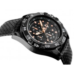 MEN'S WATCH G. ROSSI - QUBUS (zg113c) + BOXZEGAREK MĘSKI GINO ROSSI - QUBUS (zg113c) black/rose + BOX