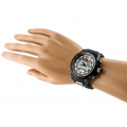 PERFECT A879 MEN'S WATCH - (zp224d) + BOXZEGAREK MĘSKI PERFECT A879 - DUAL TIME (zp224d)