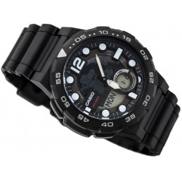 ZEGAREK MĘSKI CASIO AEQ-100W 1AV (zd070a) - WORLD TIME + BOXZEGAREK MĘSKI CASIO AEQ-100W 1AV (zd070a) - WORLD TIME