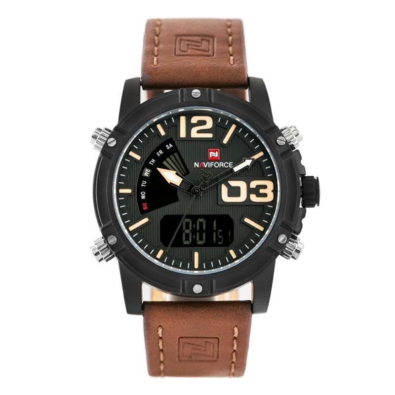 NAVIFORCE MEN'S WATCH - CYCLONE (zn036e) + BOX  ZEGAREK MĘSKI NAVIFORCE - CYCLONE - DUAL TIME (zn036e) + box