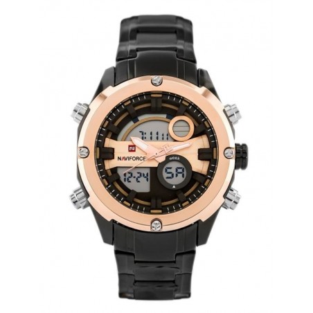 NAVIFORCE GLOCK MEN'S WATCH - (zn039d) - black/rosegold