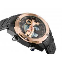 NAVIFORCE GLOCK MEN'S WATCH - (zn039d) - black/rosegoldZEGAREK MĘSKI NAVIFORCE GLOCK - (zn039d) - black/rosegold