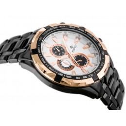 PERFECT MEN'S WATCH - M101 (zp112d) + BOXZEGAREK MĘSKI PERFECT - MILTON - black/gold2 (zp112d)