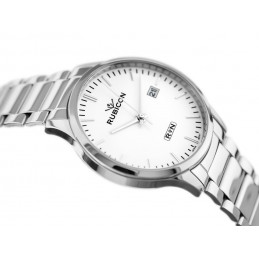 RUBICON RNDD60 MEN'S WATCH (zr078a) - steelZEGAREK MĘSKI RUBICON RNDD60 (zr078a) - stalowy