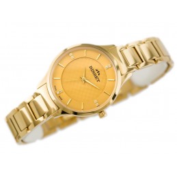 BISSET BSBE45 WOMEN'S WATCH - gold (zb551d)ZEGAREK DAMSKI BISSET BSBE45 - gold (zb551d)