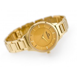 BISSET BSBE45 WOMEN'S WATCH - gold (zb551d)ZEGAREK DAMSKI BISSET BSBE45 - gold (zb551d)