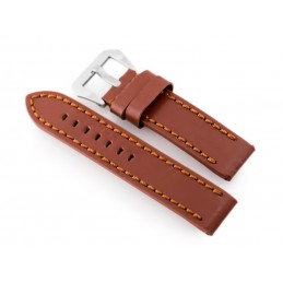 Leather watch strap W27 - PREMIUM - brown - 20mmPasek skórzany do zegarka W27 - PREMIUM - brązowy - 20mm